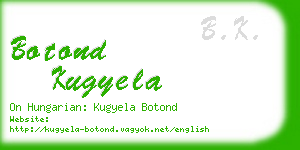 botond kugyela business card